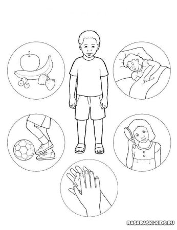 Раскраска ЗОЖ