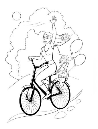 Раскраски о спорте и здоровом образе жизни для детей