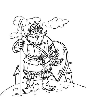 Разукрашку Илья Муромца