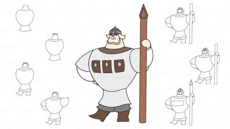 Раскраска богатырь Добрыня Никитич