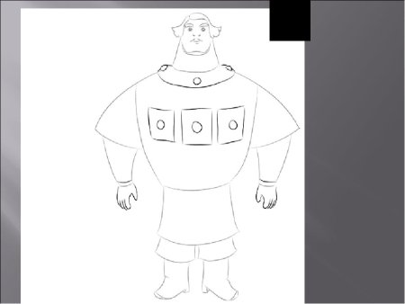 Рисунок богатыря Добрыня Никитич