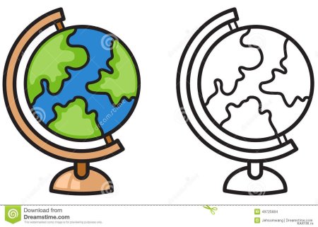 Глобус для распечатки