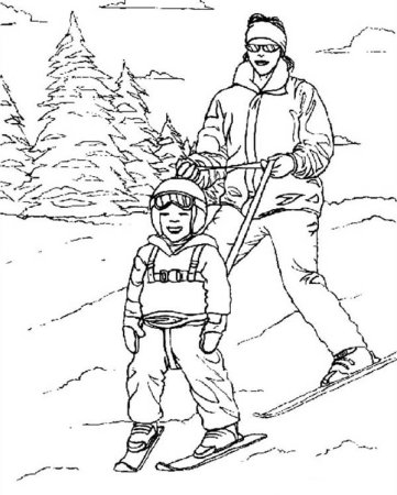 Раскраска прогулка в парке