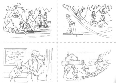 Черно белый семья и ребёнок