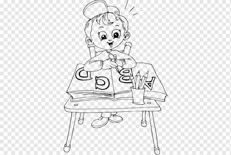 Школа раскраска для детей