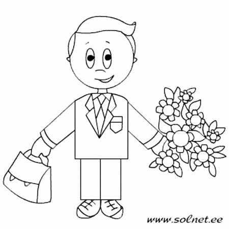 Школа раскраска для детей