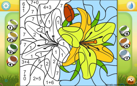 Раскраска по номерам