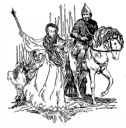 Вещий Олег раскраска