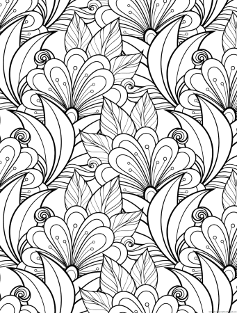 Растительный орнамент в круге