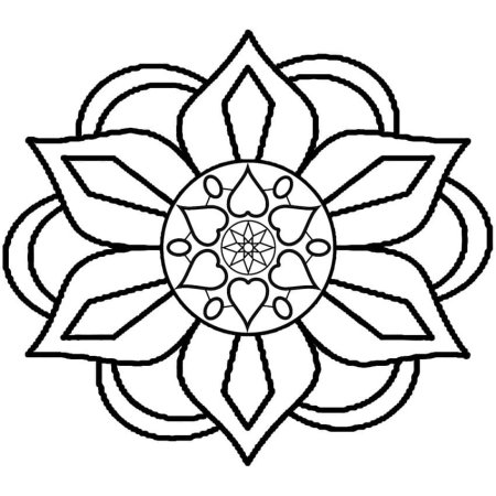 Орнамент в круге легкий