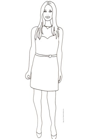 Женжинараскраска для детей