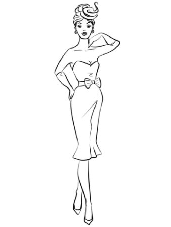 Лицо девушки раскраска