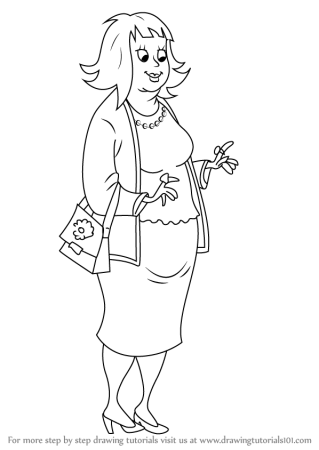 Женщина раскраска для детей