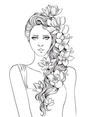 Раскраски девушки