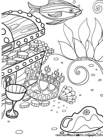 Раскраски на морскую тему для детей