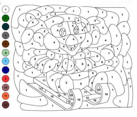 Раскраска по цифрам