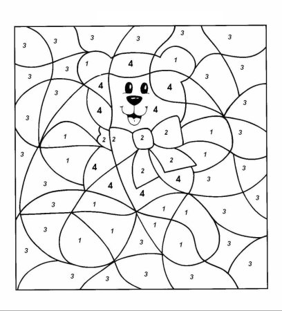 Раскраска по номерам для детей