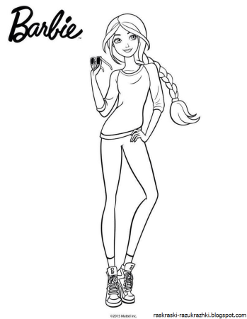 Барби Робертс раскраска