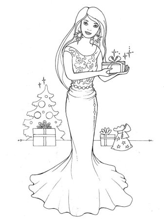 Раскраски Барби фашионистас