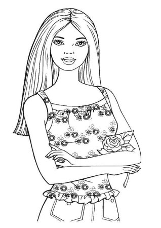 Раскраски для девочек Барби
