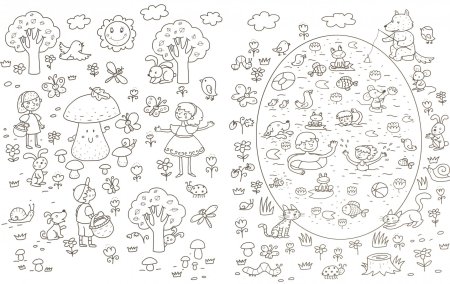 Раскраски большие