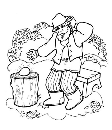 Курочка Ряба рисунок для детей