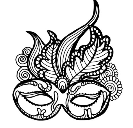 Эскиз маски карнавальной