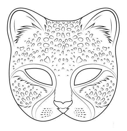 Маска гепарда