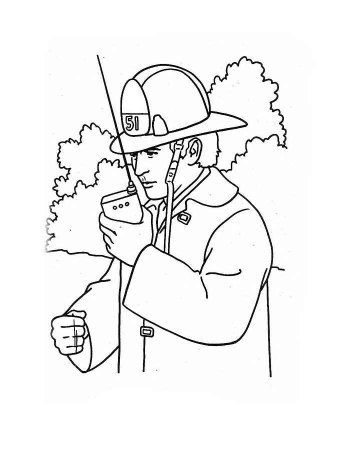 Раскраска МЧС для детей