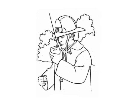 Раскраска спасатели МЧС