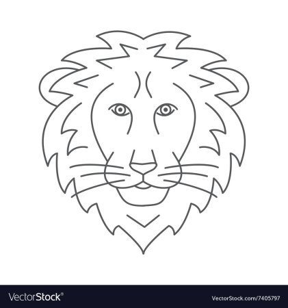 Мордочка Льва для аппликации