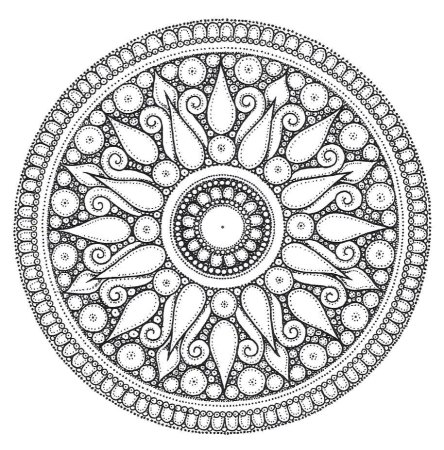 Тарелки точечная роспись мандалы