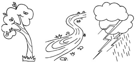 Раскраска речка для детей