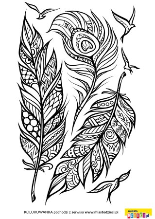 Красивое перо стилизованное