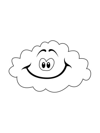 Тучка раскраска