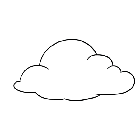 Туча раскраска для детей