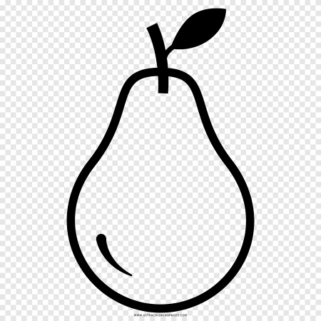 Груша раскраска