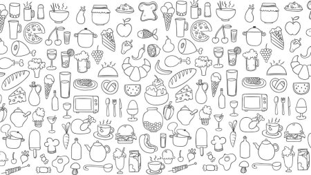 Раскраски еда и напитки