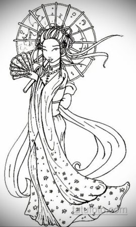 Японские раскраски