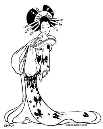 Раскраски в японском стиле