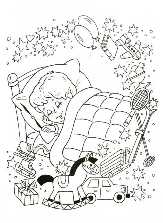 Сон раскраска для детей