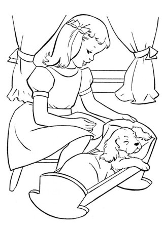 Раскраска мой щенок Михалков