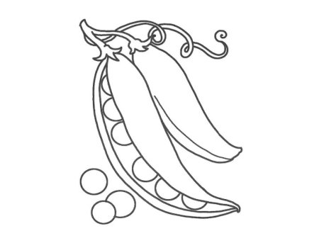 Горох раскраска для детей