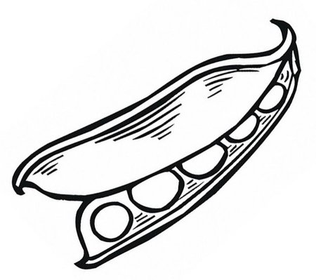 Раскраска горошек