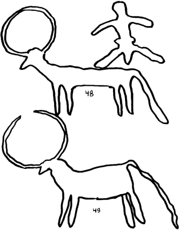 Наскальная живопись раскраска