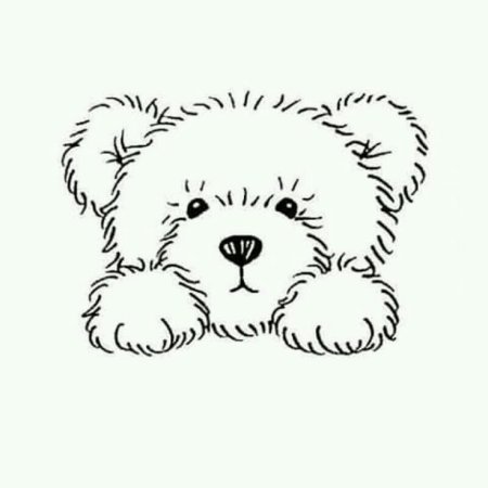 Мишка Тедди раскраска