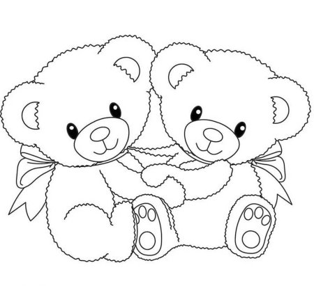 Мишка Тедди раскраска