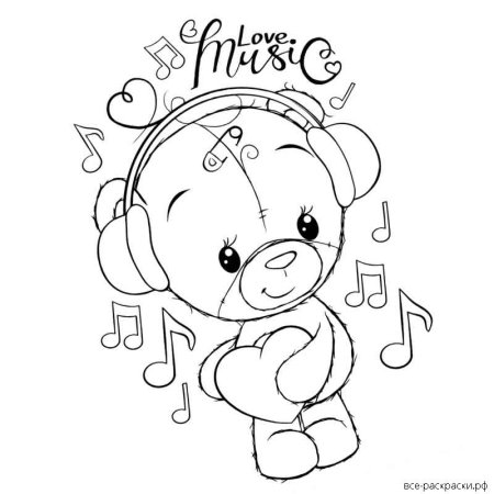 Мишка контур