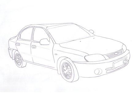 Раскраска Kia Spectra