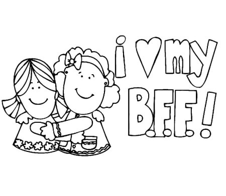 Раскраски Бест френдс